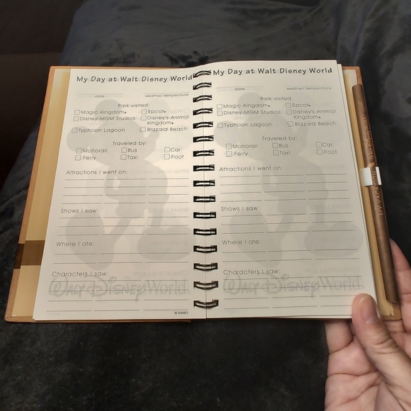 Walt Disney World Vacation Journal with pencil Mickey Mouse - Picture 7 of 9